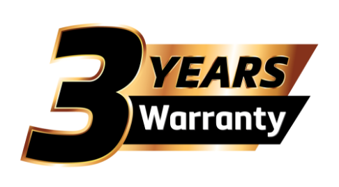 3 Years Warranty